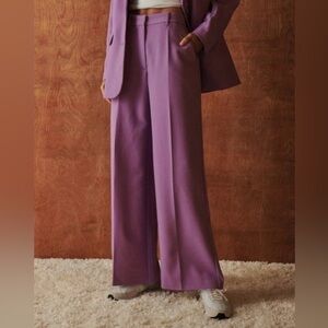 Abercrombie & Fitch Lavender Wide-Leg Pants
